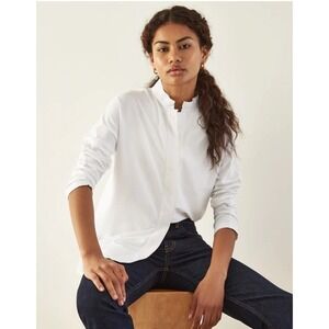 ADay Something Borrowed‎ Shirt Tunic Blouse SZ S Minimalistic Workwear